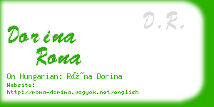 dorina rona business card